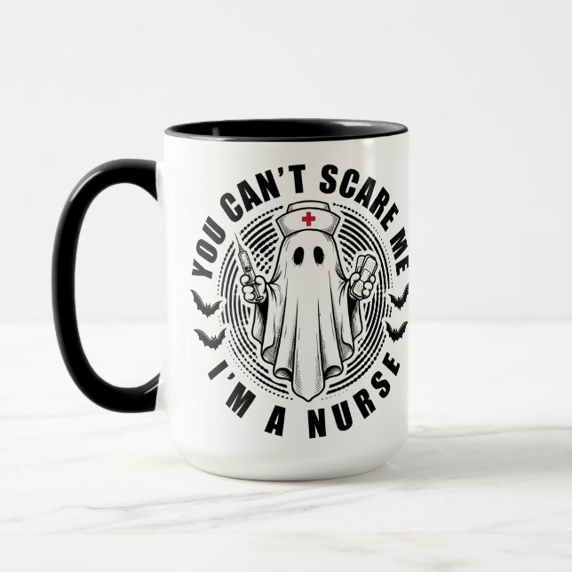 Caneca Você Não Pode Me Assustar Eu Sou Uma Enfermeira Fa (Esquerda)