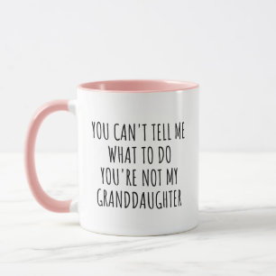 Caneca Você não pode me dizer o que fazer, Avô Engraçado