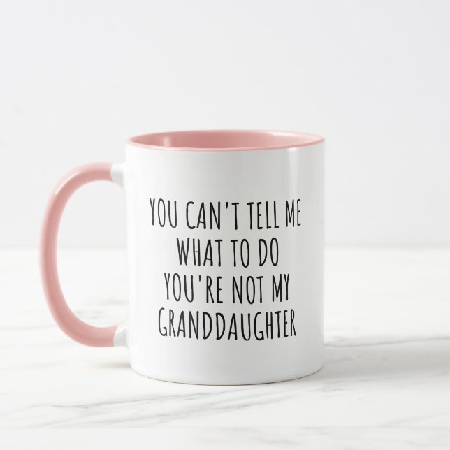 Caneca Você não pode me dizer o que fazer, Avô Engraçado (Esquerda)