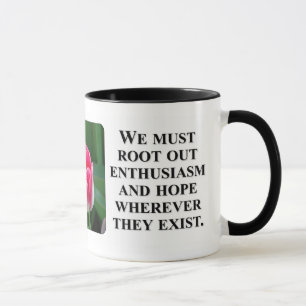 Caneca Você não pode ver claramente através dos vidros