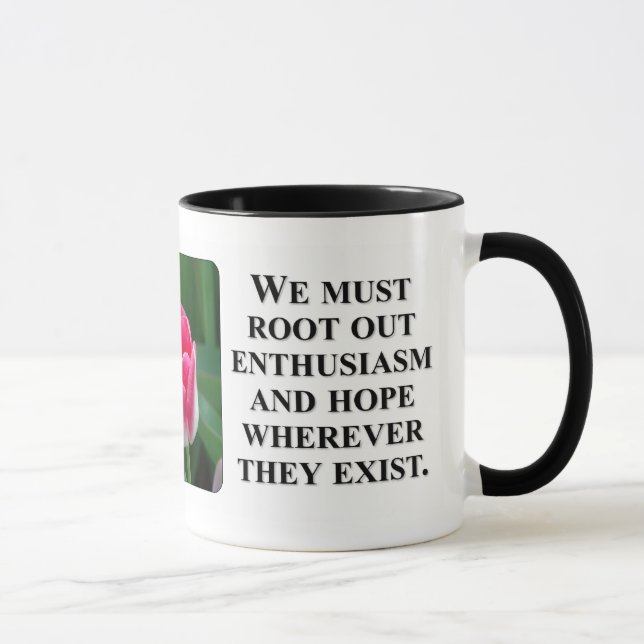 Caneca Você não pode ver claramente através dos vidros (Direita)