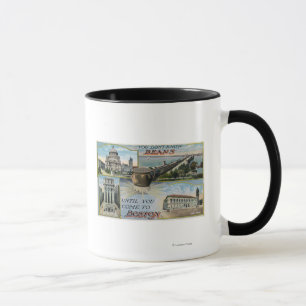 Caneca Você não sabe os feijões, vistas cénicos de Bo