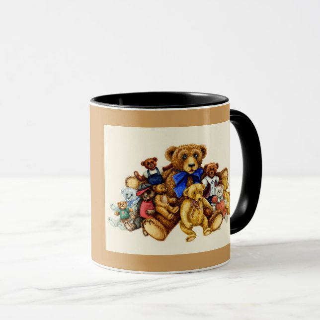 Caneca Você Nunca Pode Ter Muitos Ursos De Teddy MUG (Frente Esquerda)
