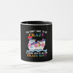 Caneca Você Tem Que Ser Louco Para Nos Cruzar Flamingo
