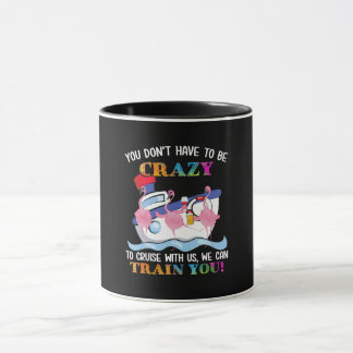 Caneca Você Tem Que Ser Louco Para Nos Cruzar Flamingo