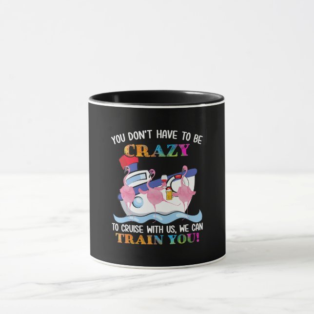 Caneca Você Tem Que Ser Louco Para Nos Cruzar Flamingo (Centro)
