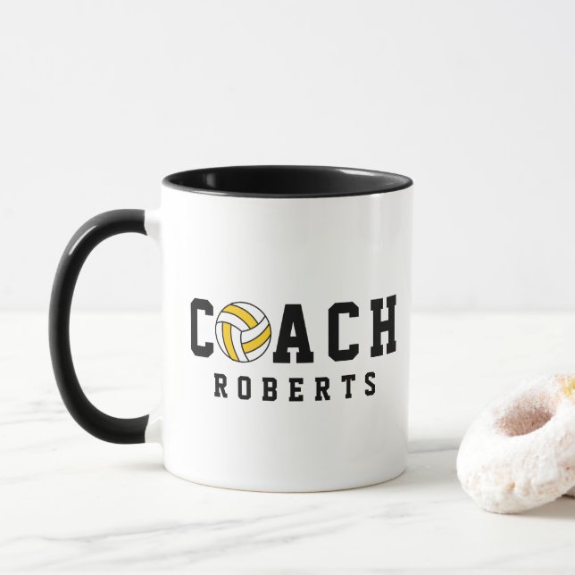 Caneca Vôlei COACH [nome personalizado] (Com Donut)