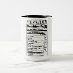 Caneca Voleibol Mamãe Nutrição Fata Mug