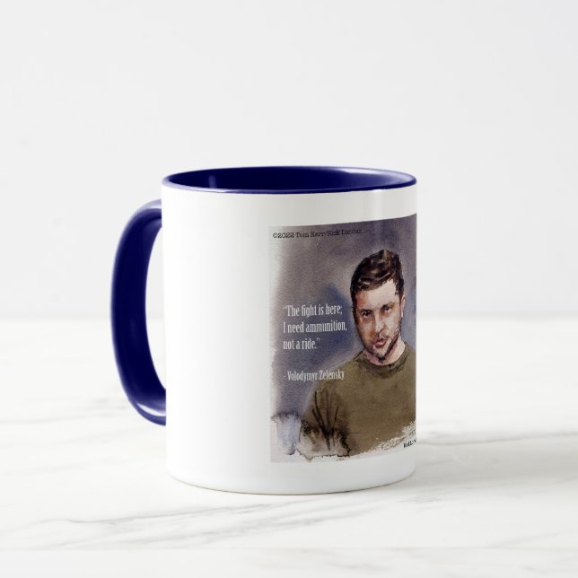 Caneca Volodymir Zelensky & Coffee Mug (Frente Esquerda)