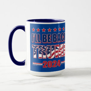 Caneca Voltarei Trump 2024