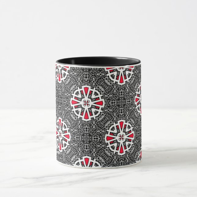 Caneca Volume 2 da arte caleidoscópica de 16 (Centro)