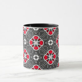 Caneca Volume 6 da arte caleidoscópica de 16