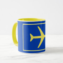 Caneca Voo de Avião Aviário Mínimo