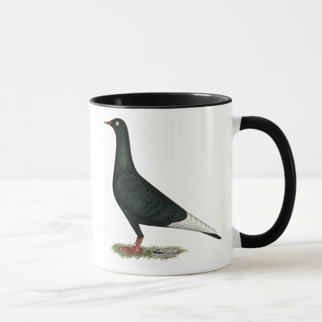 Caneca Voo Voador Pombo Negro (Direita)