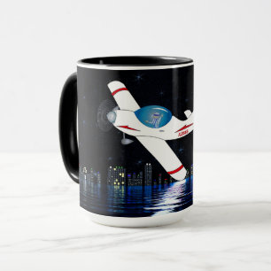 Caneca Voo Voo Alto Alcance Noite de Avião Sonho
