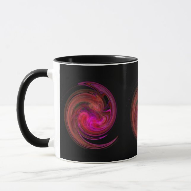 Caneca VORTEX VERMELHO LEVE preto (Esquerda)