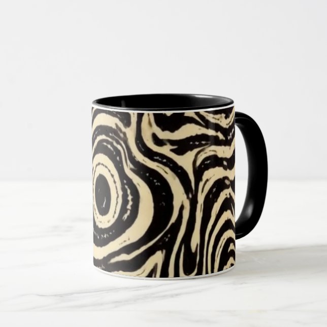 Caneca Vórtice Monocromático (Frente Esquerda)
