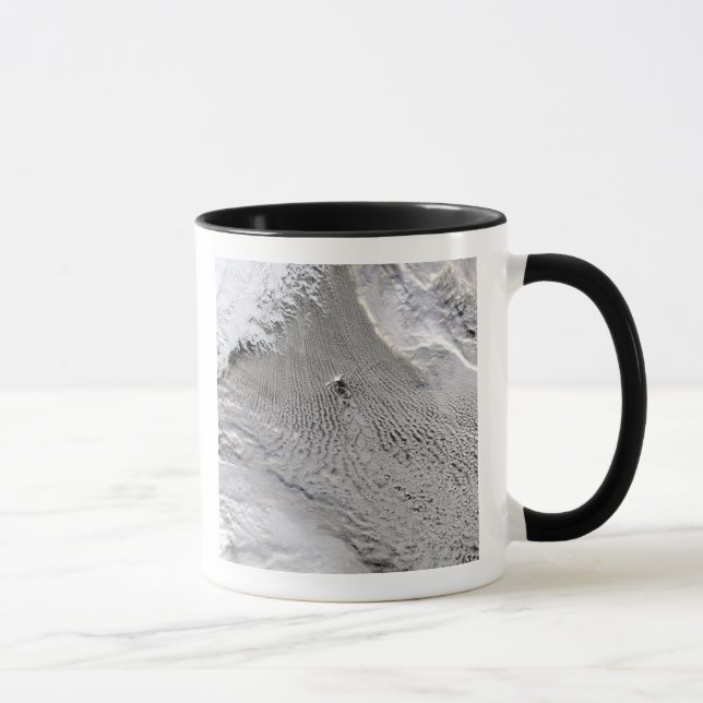 Caneca Vórtices em nuvem na Ilha Jan Mayen (Direita)