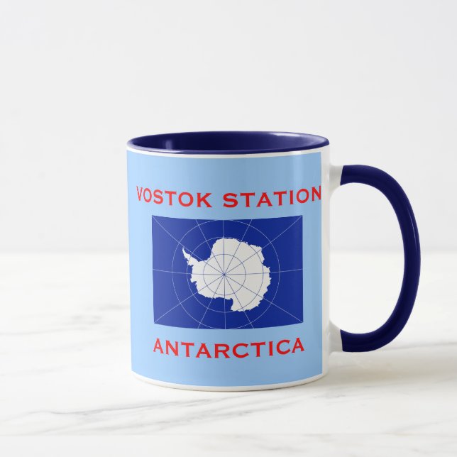 Caneca Vostok Estação de Pesquisa Russa Antártica (Direita)