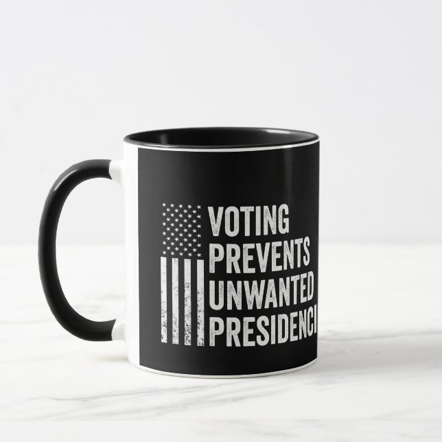 Caneca Votação Impede Presidências Indesejadas Americanas (Esquerda)