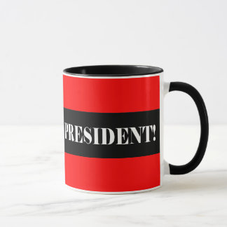 Caneca Vote não para o presidente