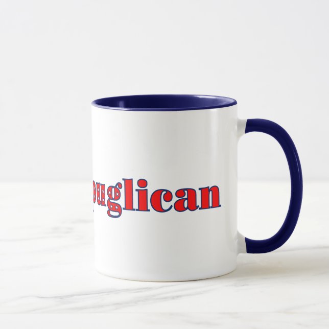 Caneca Vote rePUGlican Engraçado no Chapéu Azul Vermelho (Direita)