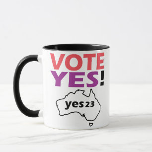 Caneca Vote Sim Para A Voz Dos Indígenas Australianos
