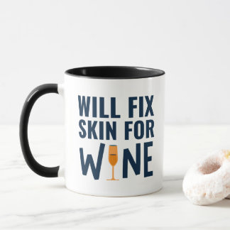 Caneca Vou Consertar A Pele Para O Vinho, Citações Dermat