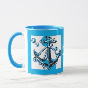 Caneca Vou fazer uma citação do dia da praia, Anchor Mug.