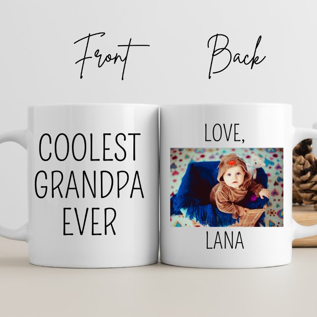 Caneca Vovô Mais Legal Já Fez Foto Personalizada Papai An (Criador carregado)