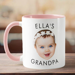Caneca Vovô Mug Gift, Baby Photo Mug, Baby Face Gift