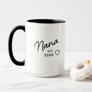 Caneca Vovó Nana Reveal Est. Minimalista do ano