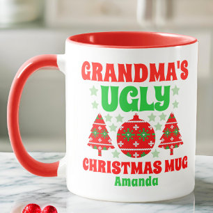 Caneca Vovó personalizada doce de Natal feio
