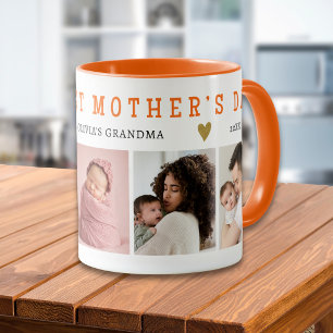 Caneca Vovó Primeiro Dia das Mães 5 Colagem de Fotos Lara