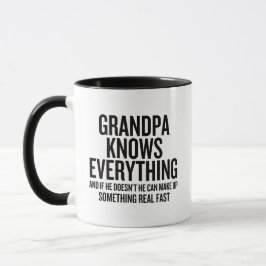 Caneca Vovô Sabe Tudo Engraçado