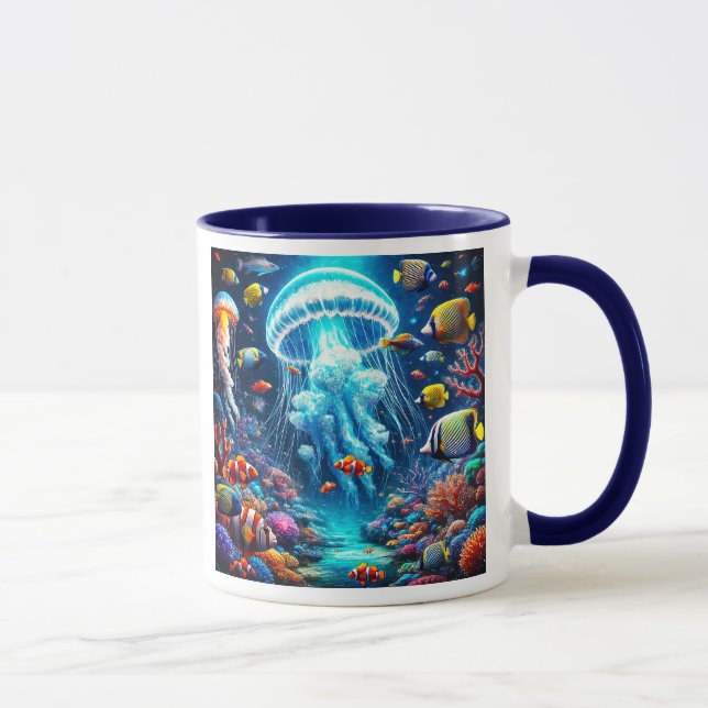 Caneca Voyage poétique au cœur des fonds marins. (Direita)