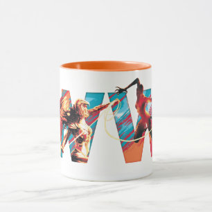 Caneca W84   Mulher Maravilha Vs. Logotipo Cheetah WW