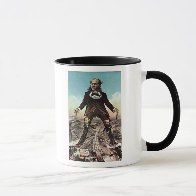 Caneca W.H. Vanderbilt como 'um colosso das estradas (Direita)