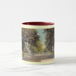 Caneca W. Ruas principais, Freehold, New Jersey Vintage S