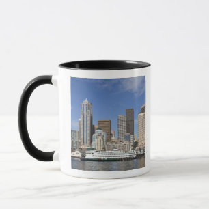 Caneca WA, Seattle, Seattle Skyline com barco de ferry