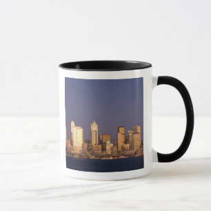 Caneca WA, Seattle, Seattle Skyline e Elliott Bay,