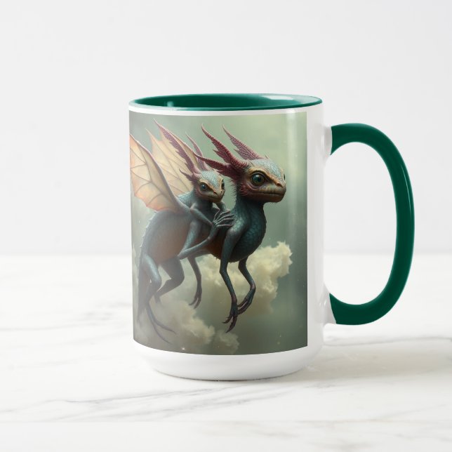 Caneca „Wächter der Lüfte – Flug der Drachen“ (Direita)