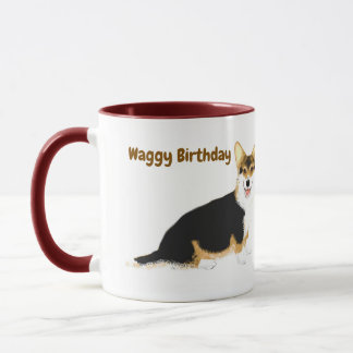 Caneca Waggy Birthday Tricolor