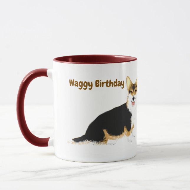 Caneca Waggy Birthday Tricolor (Esquerda)