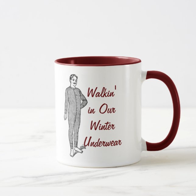 Caneca Walkin em nosso roupa interior do inverno (Direita)