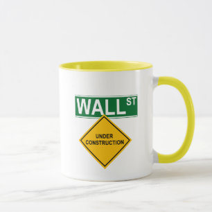 Caneca Wall Street sob a construção