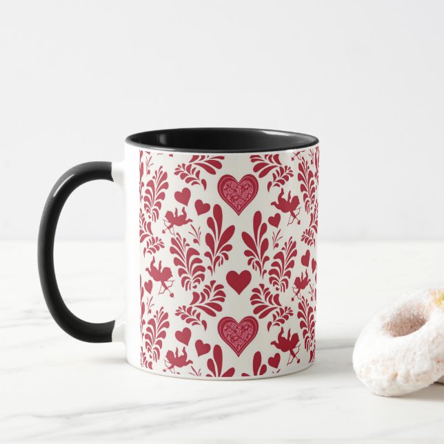 Caneca Wallpaper Cupid Vintage (Com Donut)