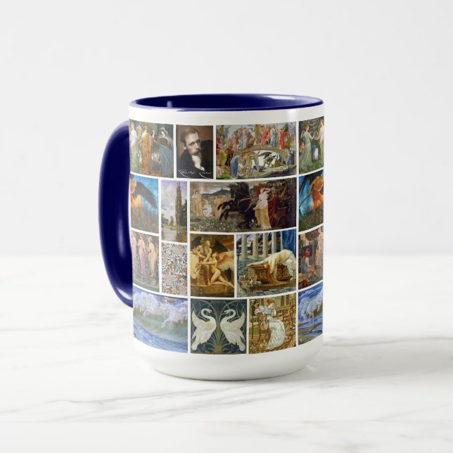 Caneca Walter Crane Art Nouveau Galeria Grande (Frente Esquerda)
