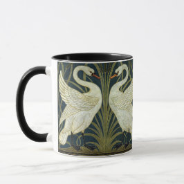 Caneca Walter Crane Swan & Rush and Iris Victorian 