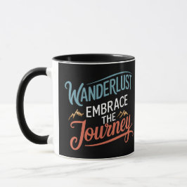 Caneca Wanderlust Abraça a Viagem, Viagem